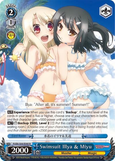 Swimsuit Illya & Miyu (4040) [PI/EN-S04] - Weiss Schwarz Single