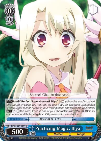 Practicing Magic Illya (4044) [PI/EN-S04] - Weiss Schwarz Single