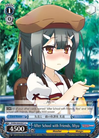 After School with Friends Miyu (4071) [PI/EN-S04] - Weiss Schwarz Single