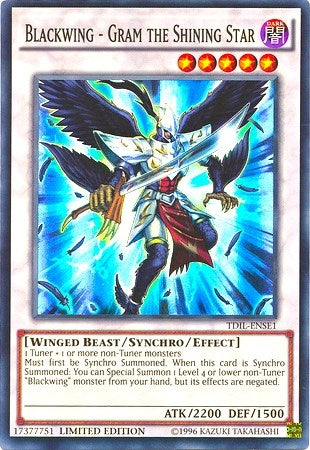 Blackwing - Gram the Shining Star (1) (TDIL) - YuGiOh Single
