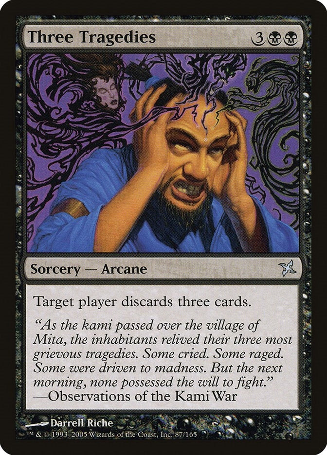 Three Tragedies (87) [BOK] - MTG Single