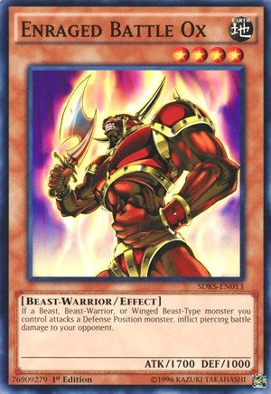Enraged Battle Ox (13) (SDKS) - YuGiOh Single