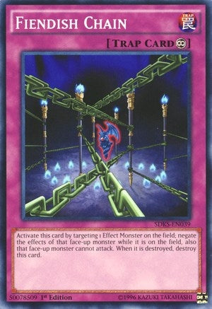 Fiendish Chain (39) (SDKS) - YuGiOh Single