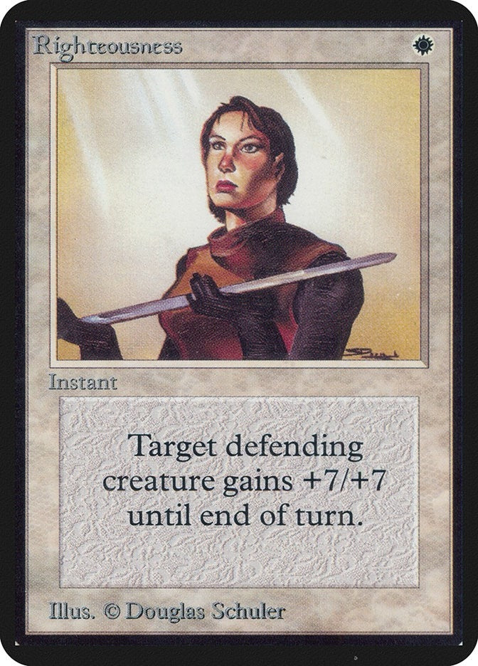 Righteousness [LEA] - MTG Single