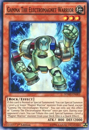 Gamma The Electromagnet Warrior (3) (SDMY) - YuGiOh Single