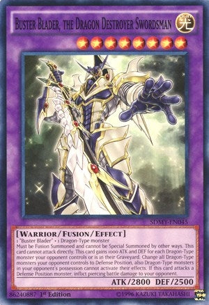 Buster Blader the Dragon Destroyer Swordsman (45) (SDMY) - YuGiOh Single