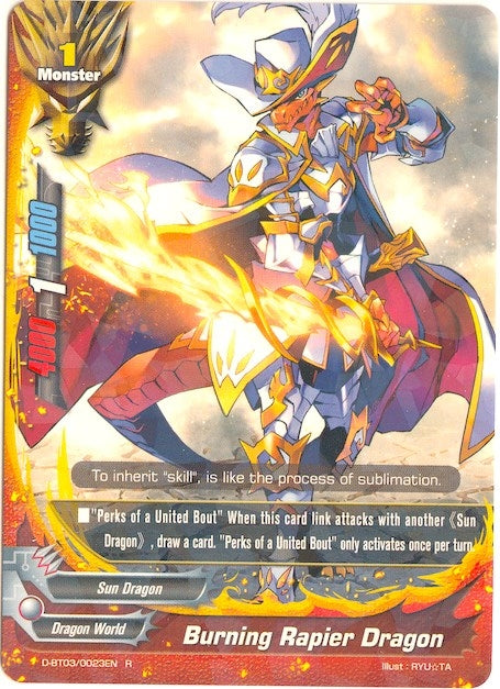 Burning Rapier Dragon (30023) [D-BT03] - Future Card BuddyFight Single
