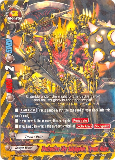 Destructive Sky Subjugator Tyrant Asura (30027) [D-BT03] - Future Card BuddyFight Single
