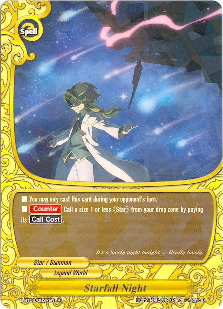 Starfall Night (30037) [D-BT03] - Future Card BuddyFight Single
