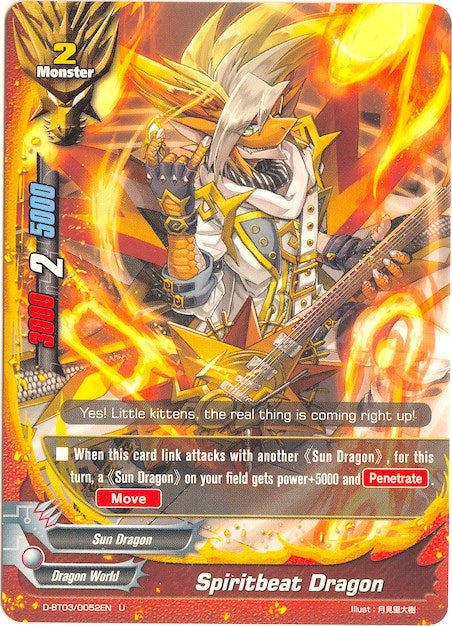 Spiritbeat Dragon (30052) [D-BT03] - Future Card BuddyFight Single
