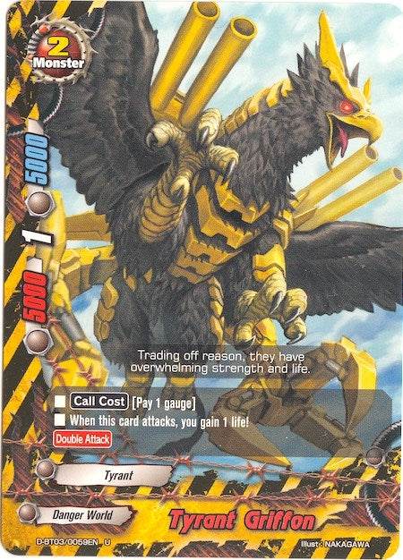 Tyrant Griffon (30059) [D-BT03] - Future Card BuddyFight Single