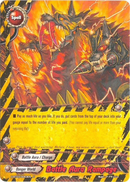 Battle Aura Rampage (30063) [D-BT03] - Future Card BuddyFight Single