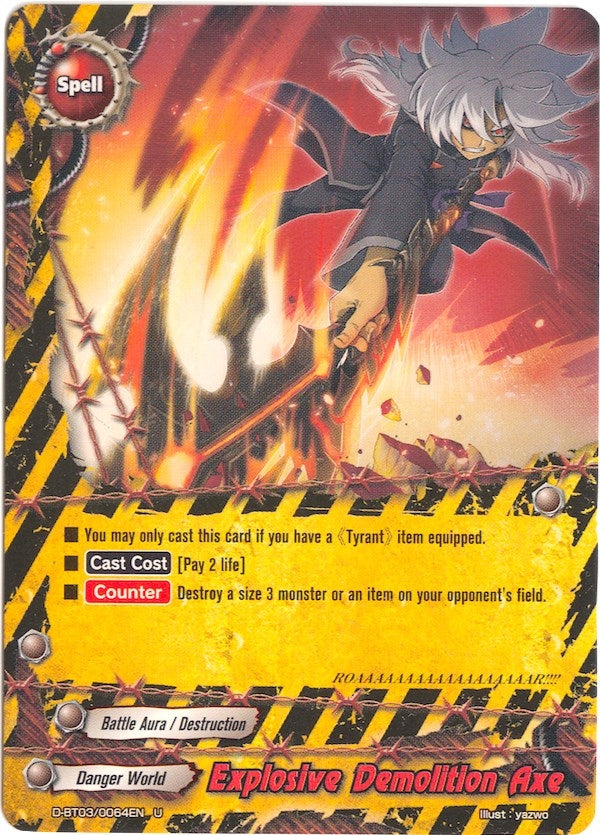Explosive Demolition Axe (30064) [D-BT03] - Future Card BuddyFight Single