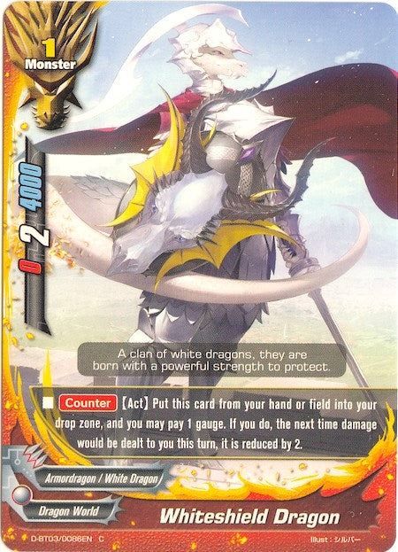 Whiteshield Dragon (30086) [D-BT03] - Future Card BuddyFight Single