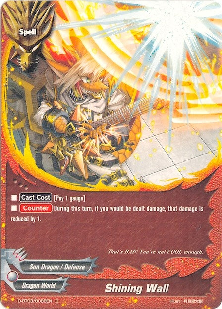 Shining Wall (30088) [D-BT03] - Future Card BuddyFight Single