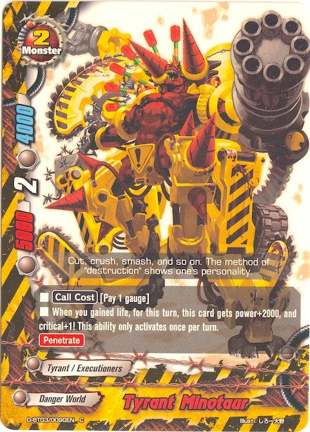 Tyrant Minotaur (30090) [D-BT03] - Future Card BuddyFight Single