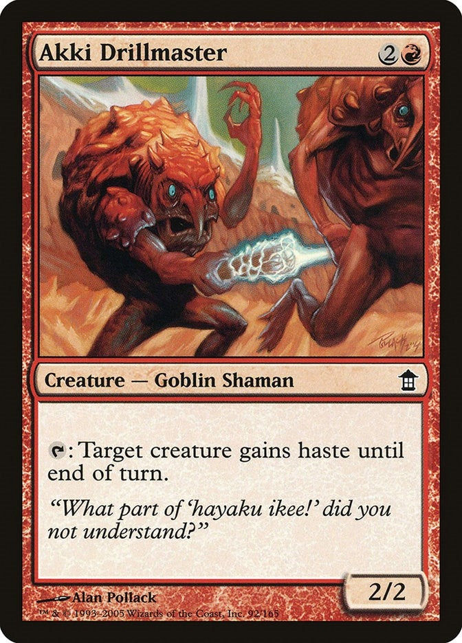 Akki Drillmaster (92) [SOK] - MTG Single