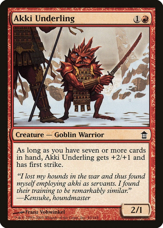 Akki Underling (93) [SOK] - MTG Single