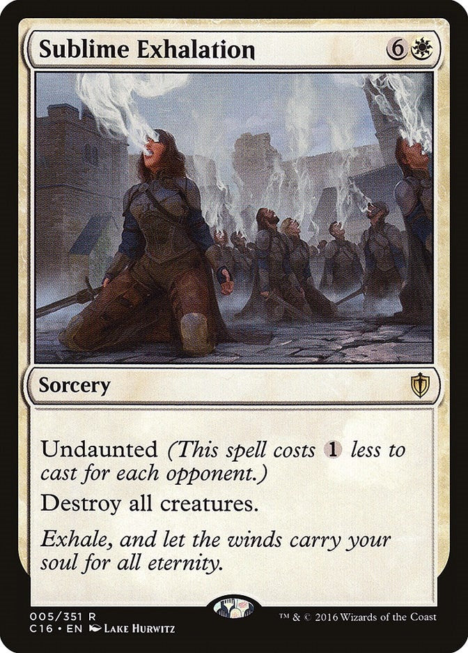 Sublime Exhalation (5) [C16] - MTG Single