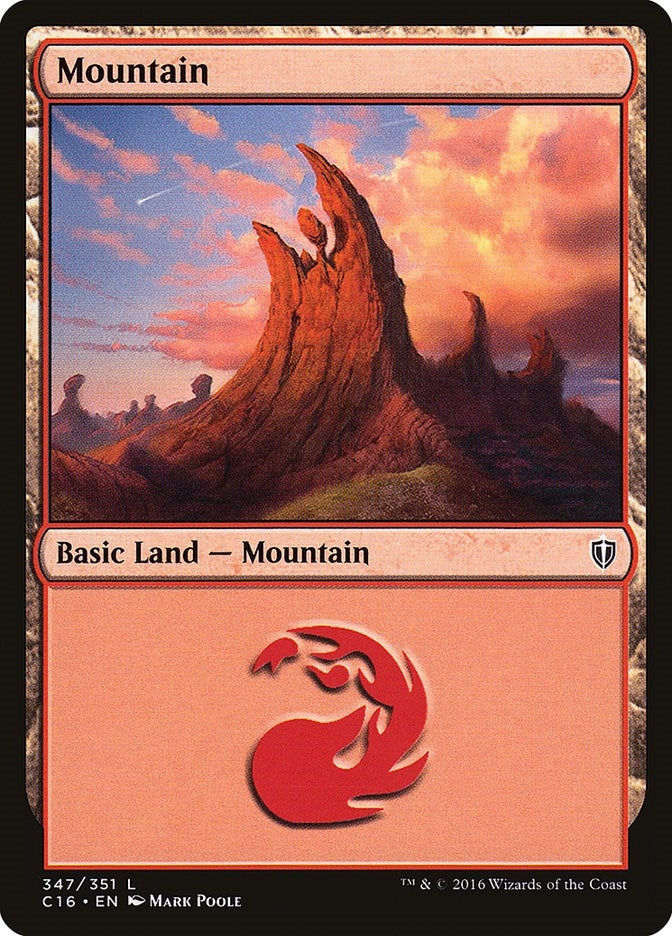 Mountain (347) (347) [C16] - MTG Single