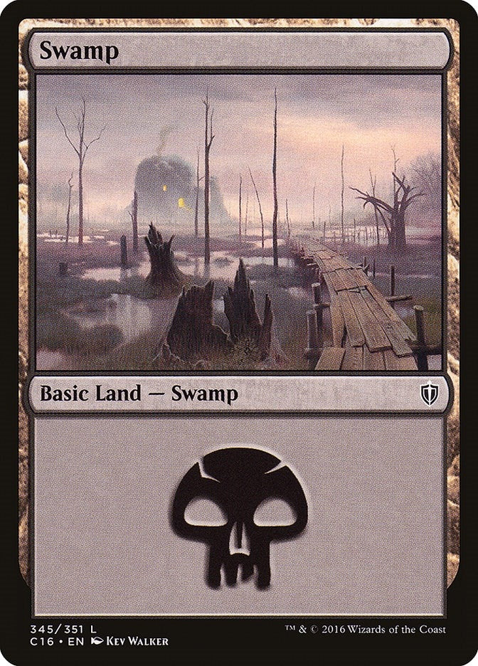 Swamp (345) (345) [C16] - MTG Single