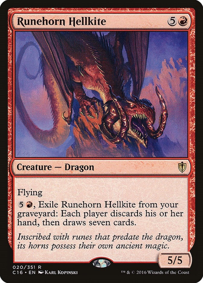 Runehorn Hellkite (20) [C16] - MTG Single