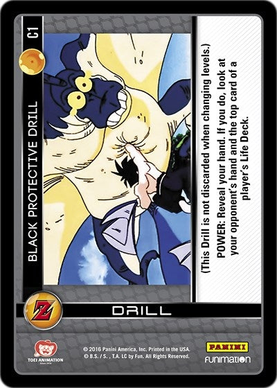 Black Protective Drill (1) [AWA] - Dragon Ball Z TCG Single