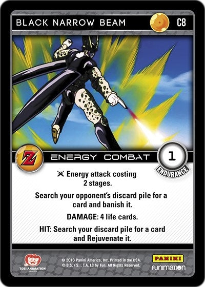 Black Narrow Beam (8) [AWA] - Dragon Ball Z TCG Single