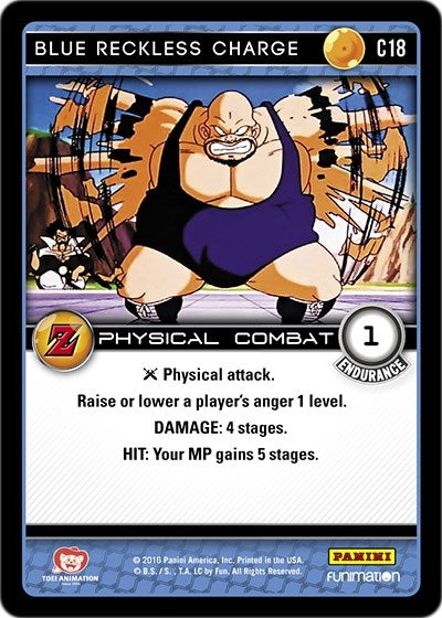 Blue Reckless Charge (18) [AWA] - Dragon Ball Z TCG Single