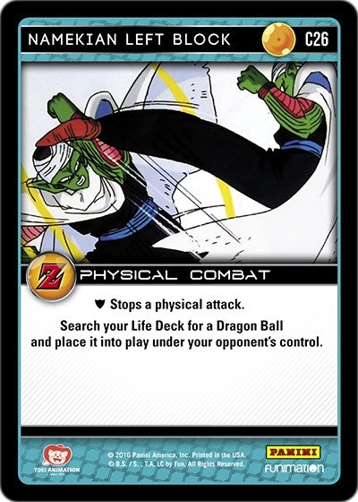 Namekian Left Block (26) [AWA] - Dragon Ball Z TCG Single