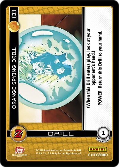 Orange Spying Drill (33) [AWA] - Dragon Ball Z TCG Single