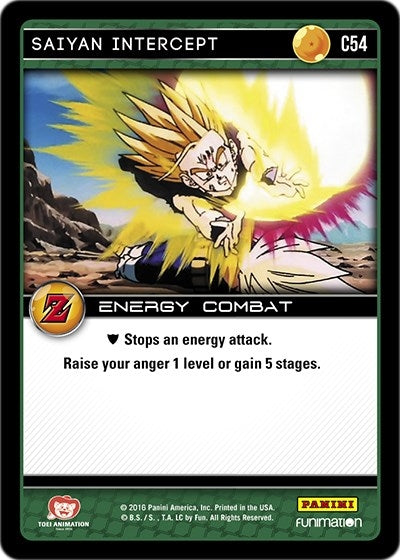 Saiyan Intercept (54) [AWA] - Dragon Ball Z TCG Single