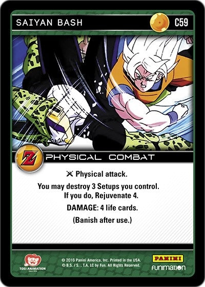 Saiyan Bash (59) [AWA] - Dragon Ball Z TCG Single