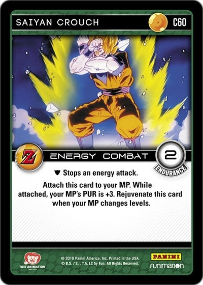 Saiyan Crouch (60) [AWA] - Dragon Ball Z TCG Single