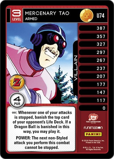 Mercenary Tao - Armed (74) [AWA] - Dragon Ball Z TCG Single