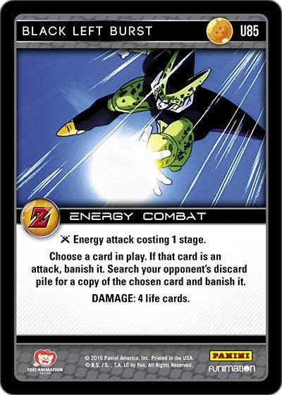 Black Left Burst (85) [AWA] - Dragon Ball Z TCG Single