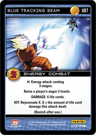 Blue Tracking Beam (87) [AWA] - Dragon Ball Z TCG Single