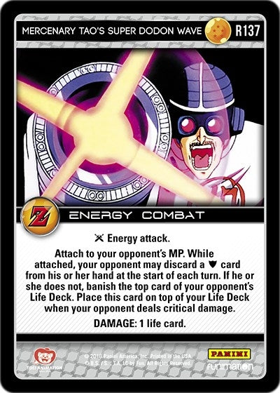 Mercenary Tao’s Super Dodon Wave (137) [AWA] - Dragon Ball Z TCG Single