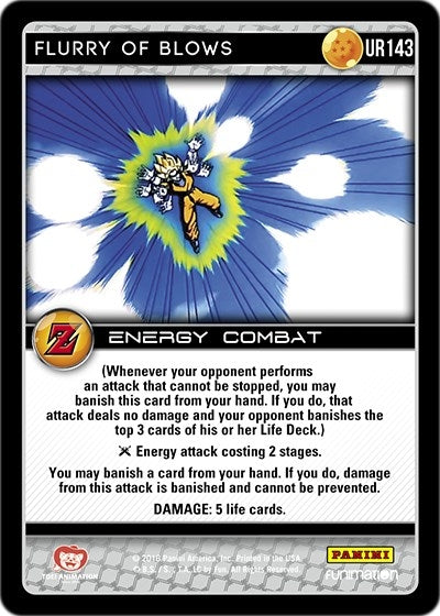 Flurry of Blows (143) [AWA] - Dragon Ball Z TCG Single