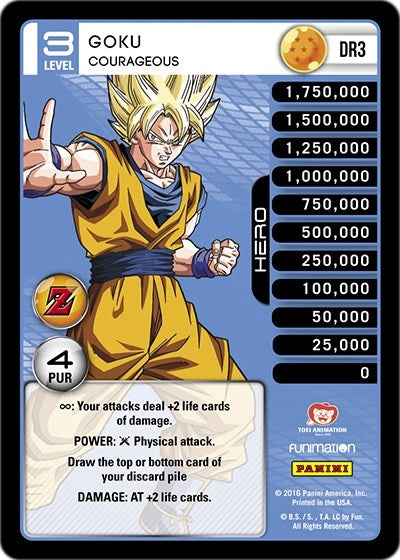 Goku - Courageous (3) [AWA] - Dragon Ball Z TCG Single