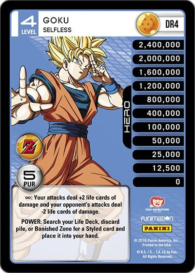Goku - Selfless (4) [AWA] - Dragon Ball Z TCG Single