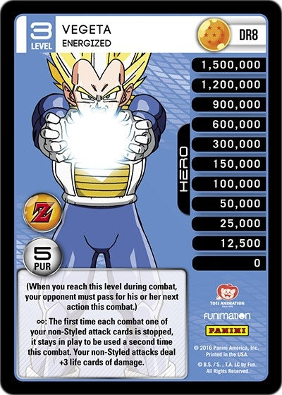 Vegeta - Energized (8) [AWA] - Dragon Ball Z TCG Single
