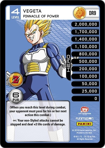 Vegeta - Pinnacle of Power (9) [AWA] - Dragon Ball Z TCG Single