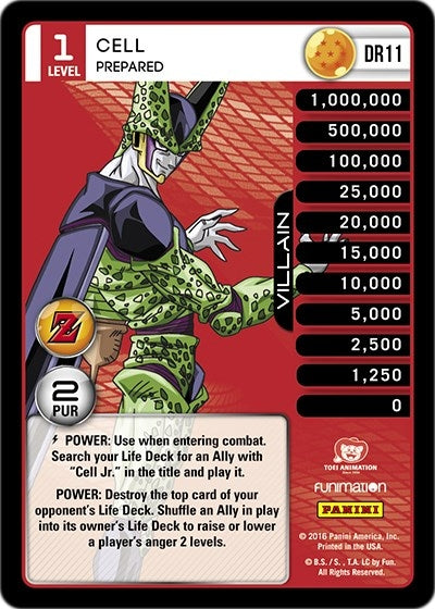 Cell - Prepared (11) [AWA] - Dragon Ball Z TCG Single