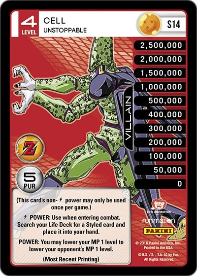 Cell - Unstoppable (14) [AWA] - Dragon Ball Z TCG Single