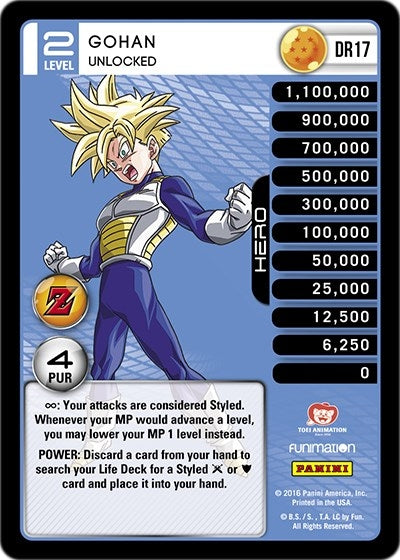 Gohan - Unlocked (17) [AWA] - Dragon Ball Z TCG Single
