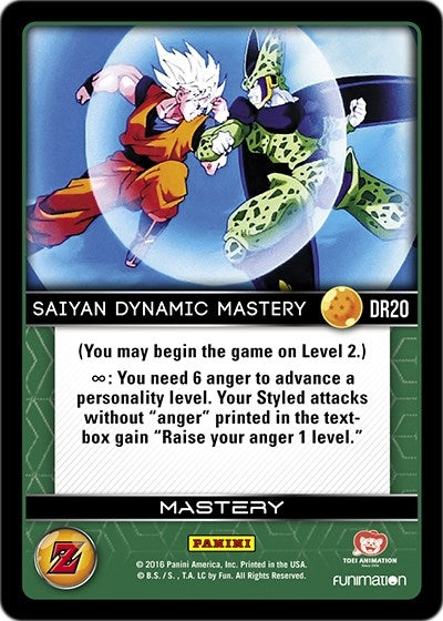 Saiyan Dynamic Mastery (20) [AWA] - Dragon Ball Z TCG Single