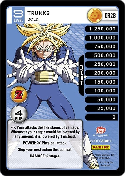 Trunks - Bold (28) [AWA] - Dragon Ball Z TCG Single