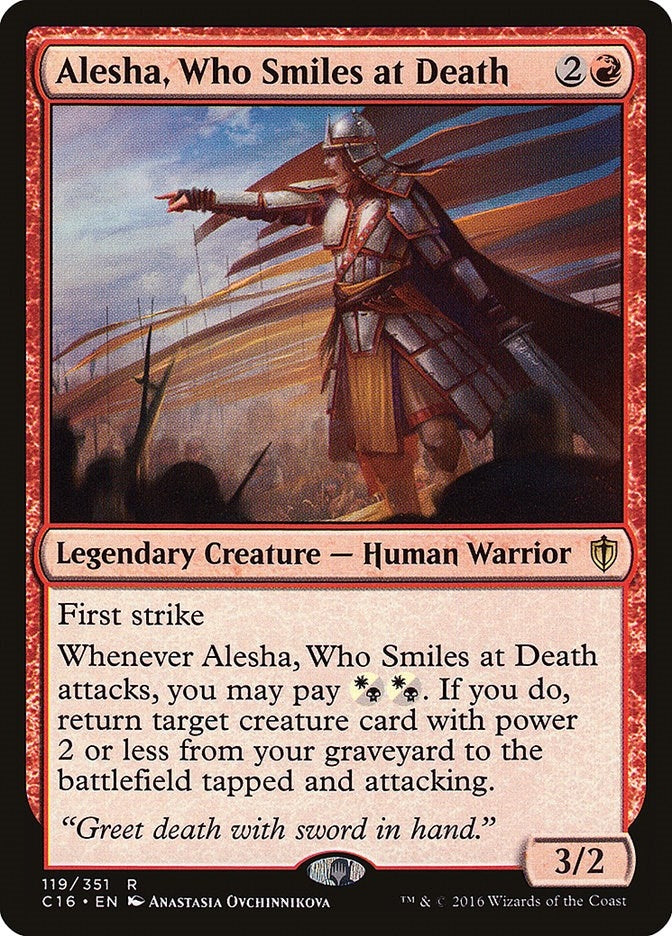 Alesha Who Smiles at Death (119) [C16] - MTG Single