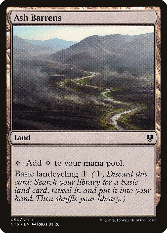 Ash Barrens (56) [C16] - MTG Single